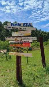 Cartel de Pampa Azul