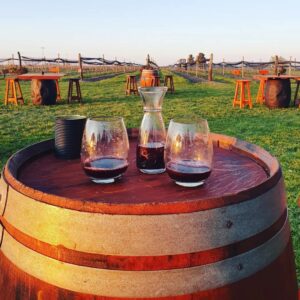 Copas de vino tinto